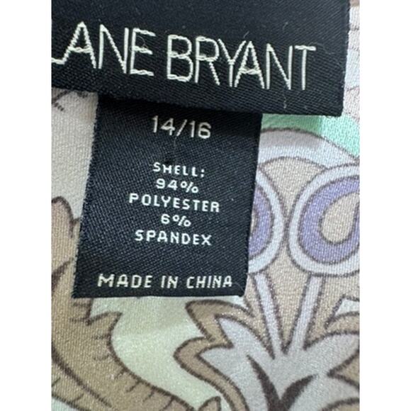 "LANE BRYANT" Stunning Beaded Criss Cross Belted SZ 14/16 Flare Sleeves Gypsy - Picture 7 of 12